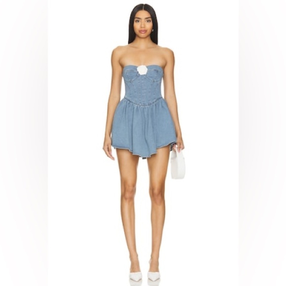 Lovers + Friends Hana Mini Denim Dress